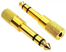 Аудио переходник Voltronic Jack 6.35 mm - mini Jack 3.5 mm M/F gold (YT-C-6.3(M) / 3.5(F)-G) - фото Аудио переходник Voltronic Jack 6.35 mm - mini Jack 3.5 mm M/F gold (YT-C-6.3(M) / 3.5(F)-G)