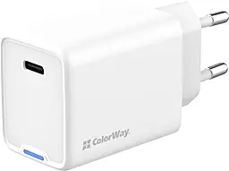 Сетевое зарядное устройство ColorWay 45w GaN/PPS PD USB-C fast charger white (CW-CHS057PD-WT) - фото Сетевое зарядное устройство ColorWay 45w GaN/PPS PD USB-C fast charger white (CW-CHS057PD-WT)