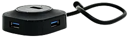 USB хаб Remax 4-in-1 black - фото USB хаб Remax 4-in-1 black