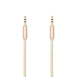 Аудио кабель Gelius AUX mini Jack 3.5mm M/M Cable 1 м gold