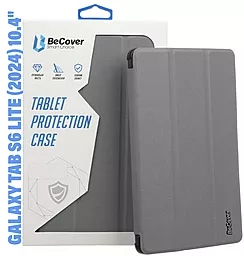 Чехол для планшета BeCover Smart Case для Samsung Galaxy Tab S6 Lite (2024) 10.4" P620/P625/P627 Gray (710820) - фото Чехол для планшета BeCover Smart Case для Samsung Galaxy Tab S6 Lite (2024) 10.4" P620/P625/P627 Gray (710820)