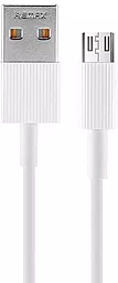 Кабель Remax Chaino USB-A - micro USB 12w 2.4a 0.3м cable White (RC-120m)