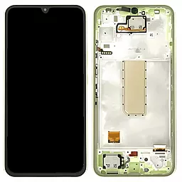 Дисплей Samsung Galaxy A34 A346 5G с тачскрином и рамкой, оригинал, Lime