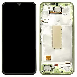 Дисплей Samsung Galaxy A34 A346 5G с тачскрином и рамкой, оригинал, Lime - фото Дисплей Samsung Galaxy A34 A346 5G с тачскрином и рамкой, оригинал, Lime