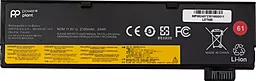 Акумулятор для ноутбука Lenovo ThinkPad A485 T480 01AV424 / 11.4V 2100mAh / NB482313 PowerPlant