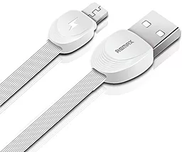 Кабель Remax Shell USB-A - micro USB 12w 2.4a 1м cable White (RC-040m)