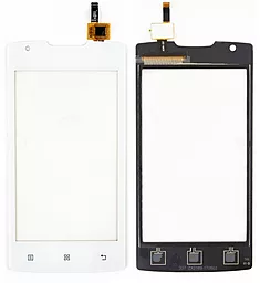 Сенсор (тачскрин) Lenovo IdeaPhone A1000m White - фото Сенсор (тачскрин) Lenovo IdeaPhone A1000m White