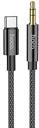 Аудио кабель Hoco UPA19 Aux mini Jack 3.5 mm - USB Type-C M/M Cable 1 м чёрный
