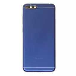 Задняя крышка корпуса Huawei Y6 2018 со стеклом камеры, с логотипом "Honor" Blue