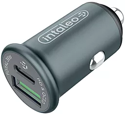 Автомобильное зарядное устройство с быстрой зарядкой Intaleo CCGQPD238 38w USB-C/USB-A ports car charger black