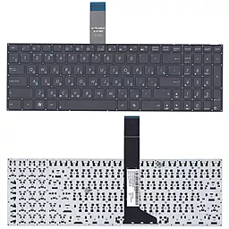 Клавіатура для ноутбуку Asus A56 F552 K56 R501 R510 A550 F550 F552 K550 P550 R513 A750 K750 X750 без рамки горизонтальний ентер чорна