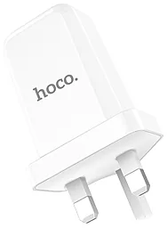 Мережевий зарядний пристрій Hoco C45 Cool Rotary Multistandart (2USB, 2.4A) White - мініатюра 3