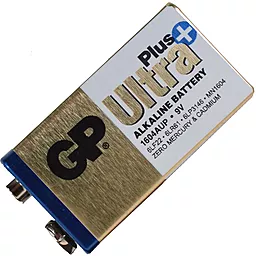 Батарейки GP 6LF22 / 6LR61 / 6LP3146 / MN1604 Alkaline КРОНА Ultra + 9V 1шт 9 V - фото Батарейки GP 6LF22 / 6LR61 / 6LP3146 / MN1604 Alkaline КРОНА Ultra + 9V 1шт 9 V