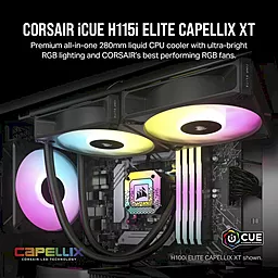 Система охлаждения Corsair iCUE H115i Elite CAPELLIX XT (CW-9060069-WW) - миниатюра 8