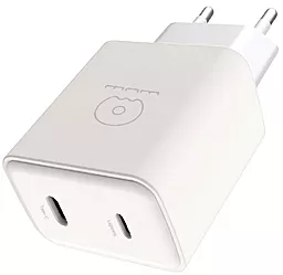 Сетевое зарядное устройство WUW C189 PD 20w PD USB-C + Lightning port charger white