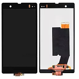 Дисплей Sony Xperia Z з тачскріном, Black - фото Дисплей Sony Xperia Z з тачскріном, Black