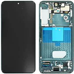 Дисплей Samsung Galaxy S22 S901 з тачскріном і рамкою, original PRC, Green