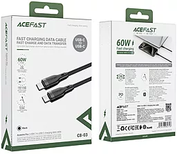 Кабель AceFast C08-03 USB Type-C - Type-C 60w 3a 1.2м PD cable Black - миниатюра 6 Кабель AceFast C08-03 USB Type-C - Type-C 60w 3a 1.2м PD cable Black - миниатюра 6