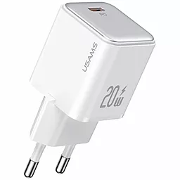 Сетевое зарядное устройство Usams US-CC183 20w PD USB-C home charger white (CC183TC02) - фото Сетевое зарядное устройство Usams US-CC183 20w PD USB-C home charger white (CC183TC02)