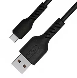 Кабель USB SkyDolphin S07T TPE High Elastic Line USB Type-C Cable Black - миниатюра 2