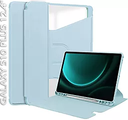 Чохол для планшету BeCover 360° Rotatable для Samsung Galaxy Tab S10 Plus (SM-X820/SM-X826) 12.4" Light Blue (712267) - фото Чохол для планшету BeCover 360° Rotatable для Samsung Galaxy Tab S10 Plus (SM-X820/SM-X826) 12.4" Light Blue (712267)