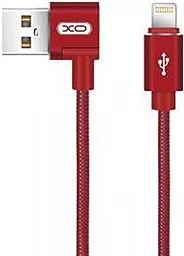USB Кабель XO NB31 2.4A Lightning L-Type Cable Red