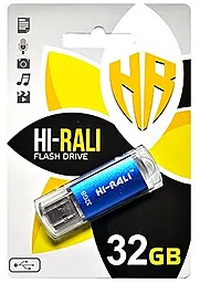 Флешка Hi-Rali 32GB Rocket Series USB 2.0 (HI-32GBVCBL) Blue - фото Флешка Hi-Rali 32GB Rocket Series USB 2.0 (HI-32GBVCBL) Blue