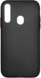 Чохол 1TOUCH Gingle Matte Samsung A207 Galaxy A20s Black/Red