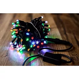 Светодиодная гирлянда BPNY 100LED (102944) 10м, 220V со вспышкой Multicolored - фото Светодиодная гирлянда BPNY 100LED (102944) 10м, 220V со вспышкой Multicolored