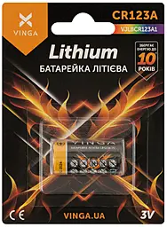 Батарейки Vinga CR123A Lithium 1шт - фото Батарейки Vinga CR123A Lithium 1шт