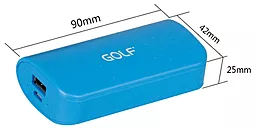 Повербанк GOLF GF-210 5200 mAh Blue - миниатюра 2