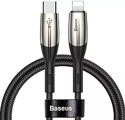 USB PD Кабель Baseus Horizontal 28W USB Type-C - Lightning Cable Black (CATLSP-01)
