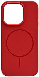 Чехол Silicone Case Full Fine Ring MagSafe для Apple iPhone 16 Pro Max Camelia - фото Чехол Silicone Case Full Fine Ring MagSafe для Apple iPhone 16 Pro Max Camelia