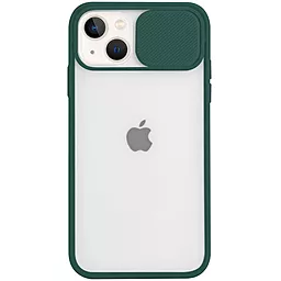 Чохол Camshield mate TPU зі шторкою для камери для Apple iPhone 13 (6.1") Зелений