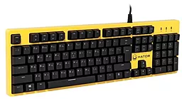 Клавиатура HATOR Rockfall Yellow Edition Mechanical Blue UA (HTK-600) - миниатюра 2