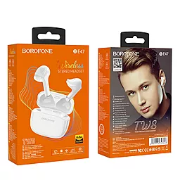 Наушники Borofone BE47 Perfecto White - миниатюра 3