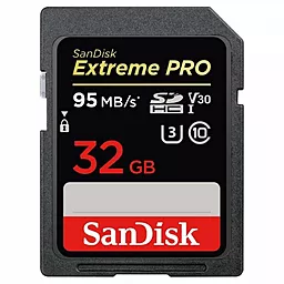Карта пам'яті SanDisk SDHC 32GB Extreme Pro Class 10 UHS-I U3 V30 (SDSDXXG-032G-GN4IN) - фото Карта пам'яті SanDisk SDHC 32GB Extreme Pro Class 10 UHS-I U3 V30 (SDSDXXG-032G-GN4IN)
