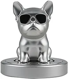 Автомобильный ароматизатор Diamond French Bulldog Silver - фото Автомобильный ароматизатор Diamond French Bulldog Silver