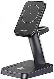 Бездротова док-станція AceFast E3 3-in-1 15w desktop wireless charger black - фото Бездротова док-станція AceFast E3 3-in-1 15w desktop wireless charger black