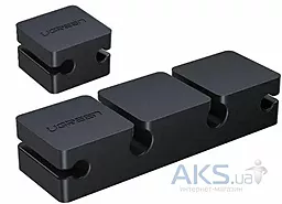 Органайзер для кабелів Ugreen LP208 Cable Holder Clips 2 Pack Black - фото Органайзер для кабелів Ugreen LP208 Cable Holder Clips 2 Pack Black