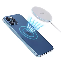 Беспроводное (индукционное) зарядное устройство iWalk Crazy Cable MagLite 15w wireless charger white (MCC010L-002A)