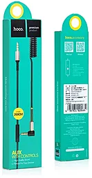 Аудио кабель Hoco UPA02 L-shaped AUX mini Jack 3.5mm M/M Cable 2 м чёрный - миниатюра 5