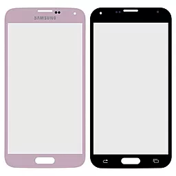 Корпусне скло дисплея Samsung Galaxy S5 G900F, G900M, G900T, G900K, G900S, G900I, G900A, G900W8, G900L, G900H Pink
