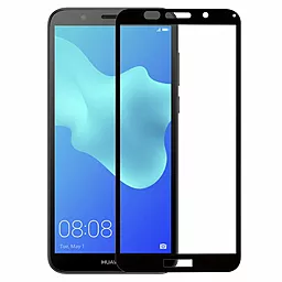 Захисне скло 1TOUCH Full Glue Huawei Y5 2018 (без упаковки) Black