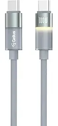 Кабель Gelius GP-UCN014 USB Type-C - Type-C 100w 5a 1.2м PD cable Grey - фото Кабель Gelius GP-UCN014 USB Type-C - Type-C 100w 5a 1.2м PD cable Grey