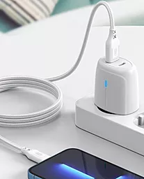 Кабель XO NB235 USB-A - Lightning 12w 2.4a 1м cable White - миниатюра 3
