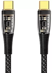 Кабель WIWU Ultra USB Type-C - Type-C 100w 5a 2м PD cable Black (TM02) - фото Кабель WIWU Ultra USB Type-C - Type-C 100w 5a 2м PD cable Black (TM02)