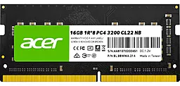 Оперативна пам'ять для ноутбука Acer 16 GB SO-DIMM DDR4 3200 MHz SD100 (BL.9BWWA.214)