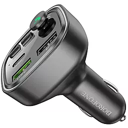 Автомобильное зарядное устройство Borofone BC48 Broad 20w PD 2xUSB-A/USB-C ports car charger black