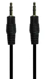 Аудио кабель Piko AUX mini Jack 3.5mm M/M Cable 1.2 м black (1283126473876) - миниатюра 2